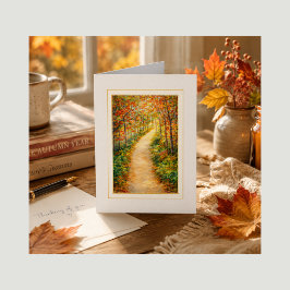 Herfst Sympathiekaart – Ik denk aan je