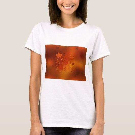 Herfst T-shirt vrouw (Voorkant)