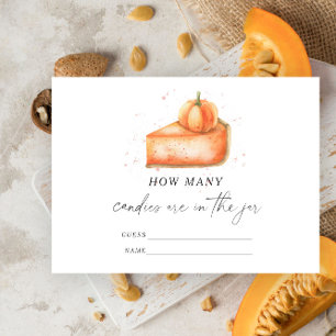 Herfst taart - raad eens hoeveel snoepjes er in de informatiekaartje