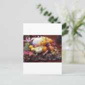 herfst tabel briefkaart (Staand voorkant)