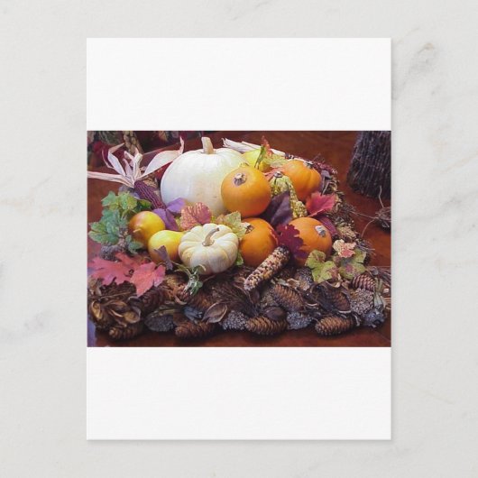 herfst tabel briefkaart (Voorkant)