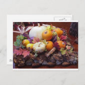 herfst tabel briefkaart (Voorkant / Achterkant)