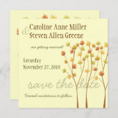 Herfst Tak Boom - Bewaar de Datum Save The Date (Voorkant / Achterkant)