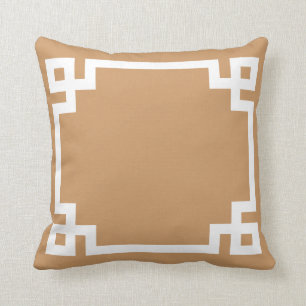Herfst Tan Greek Key Pillow Kussen