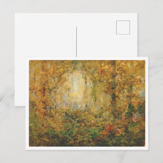 Herfst Tangle Forest Painting Briefkaart (Voorkant / Achterkant)