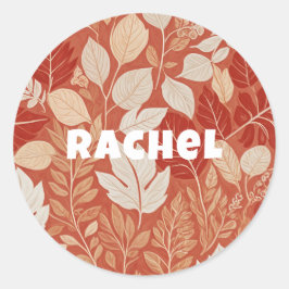 Herfst tapijt ronde sticker