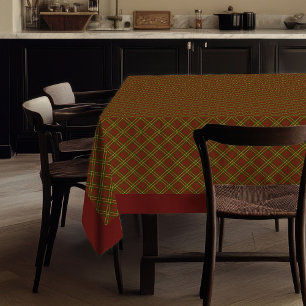Herfst Tartan Tafelkleed Elegante Geruite Stijl