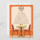 Herfst Tea Party Uitnodiging (Voorkant)