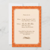 Herfst Tea Party Uitnodiging (Achterkant)