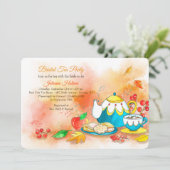 Herfst Tea Uitnodiging (Staand voorkant)