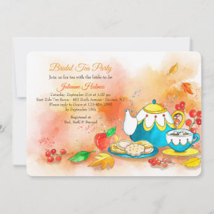 Herfst Tea Uitnodiging