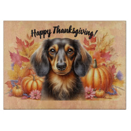 Herfst Teckel Verrukking: Herfst Thanksgiving Snijplank