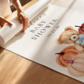 Herfst Teddy Bear Baby Boy Shower Welkomstbord Poster