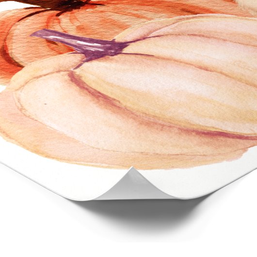 Herfst Teddy Bear Baby shower Welkomstbord Poster (Hoek)