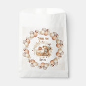 Herfst Teddy Bear Verjaardagsgunsttassen Bedankzakje (Voorkant)