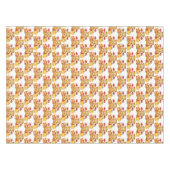 Herfst Teddybeer en Paddestoel Wonderland Tafelkleed (Voorkant (Horizontaal))