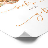 Herfst Teddybeer en pompoenen boeken en geschenken Poster (Hoek)