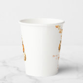 Herfst teddybeer pompoen boho baby shower papieren bekers (Rechts)