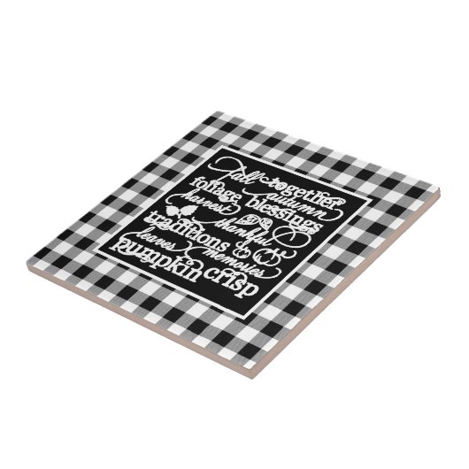 Herfst Tegeltje (Zijkant)