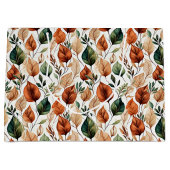 Herfst terra cotta en salie bladeren patroon groot cadeauzakje (Voorkant)