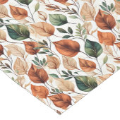 Herfst terra cotta en salie bladeren patroon medium tafelloper (Hoek)