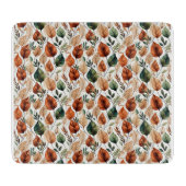Herfst terra cotta en salie bladeren patroon snijplank (Voorkant)