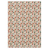 Herfst terra cotta en salie bladeren patroon tafelkleed (Voorkant)