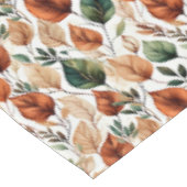 Herfst terra cotta en salie bladeren patroon tafelkleed (Gekanteld)