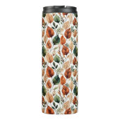 Herfst terra cotta en salie bladeren patroon thermosbeker (Achterkant)