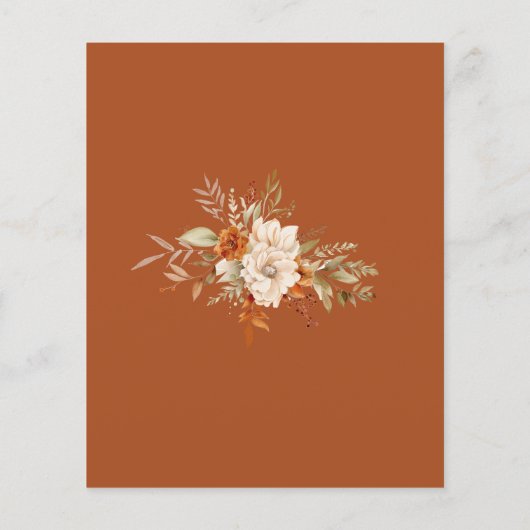 Herfst terracotta Advies en wensen vrijgezellenfee (Achterkant)