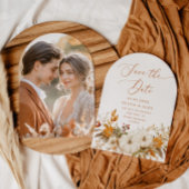 Herfst terracotta Arch Moderne foto Bewaar de datu Kaart