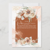 Herfst Terracotta Bloemen Pampas Gras BRUIDSBAD (Achterkant)