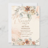 Herfst Terracotta Bloemen Pampas Gras TROUWEN (Voorkant)