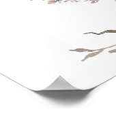 Herfst Terracotta Bourgondië Aardig welkomstbord Poster (Hoek)