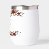 Herfst Terracotta Burgundy Floral Vrijgezellenfees (Links)