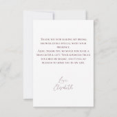 Herfst Terracotta Droge Bloemen Pampas Grass Dank Kaart (Achterkant)