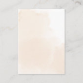 Herfst Terracotta en Burgundy Reception Informatiekaartje (Achterkant)