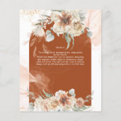 HERFST Terracotta Floral Pampas Grass WEDDING (Achterkant)