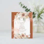 HERFST Terracotta Floral Pampas Grass WEDDING (Staand voorkant)