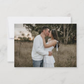 Herfst Terracotta Foto bruiloft Hartelijk dank Bedankkaart (Achterkant)