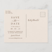 Herfst Terracotta leveert bruiloft Foto bewaart da Aankondigingskaart (Achterkant)