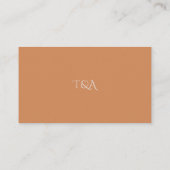 Herfst Terracotta Modern Wedding RSVP Kaart (Achterkant)