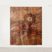 Herfst Terracotta Sinaasappel Sunset Tapestry Wandkleed (Voorkant)