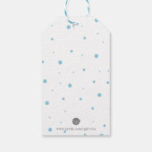 Herfst Th Waterverf White Pumpkin Fox Cadeaulabel (Achterkant)