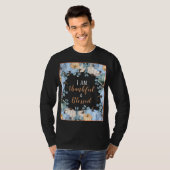 Herfst Thankful and Blessed Long Meve T-shirt (Voorkant volledig)
