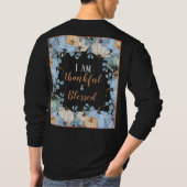 Herfst Thankful and Blessed Long Meve T-shirt (Achterkant)