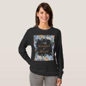 Herfst Thankful and Blessed Long Slapes Women's T-shirt (Voorkant volledig)