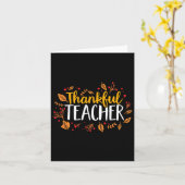 Herfst Thankful Teacher Thanksgiving Kaart (Gele Bloem)