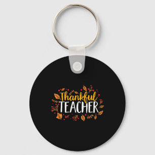 Herfst Thankful Teacher Thanksgiving Sleutelhanger
