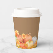 Herfst Thanksgiving Ash Papieren Bekers (Achterkant)